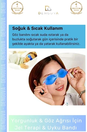 #JelGözBandı Soğuk Sıcak Terapi Maskesi Rahatlatıcı Göz Dinlendirici Hafif Dinlendirme Jel Uyku Bandı