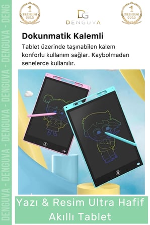 #akıllıtablet dijital lcd ekran yazı çizim tahtası grafik not defteri taşınabilir hafif akıllı tablet 8,5 inç
