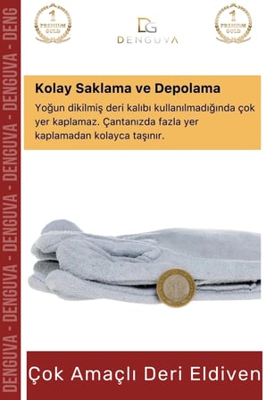 #YanmazEldiven Isıya Dayanıklı Yanmaz Su Geçirmez Ergonomik Standart Sanayi İş Çok Amaçlı Deri Eldiven