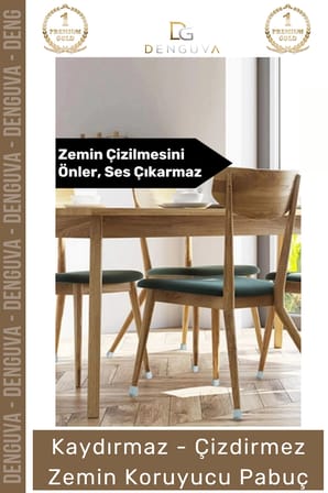 #MasaPabucu Silikon Mobilya Koruyucu Sandalye Çizik Önleyici Gürültü Kesici Pabuç Ayak Kılıf 12 Adet