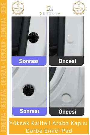 #KoruyucuPad Araba Kapı Bagaj Kenar Koruyucu Ses Kesici Silikon Oto Aksesuar Darbe Emici Pad Seti
