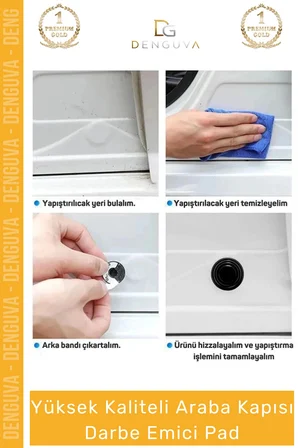 #KoruyucuPad Araba Kapı Bagaj Kenar Koruyucu Ses Kesici Silikon Oto Aksesuar Darbe Emici Pad Seti