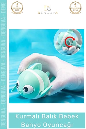 #SuOyuncağı Kurmalı Balık Bebek Eğlenceli Havuz Deniz Güvenli Geliştirici Çocuk Banyo Su Oyuncağı