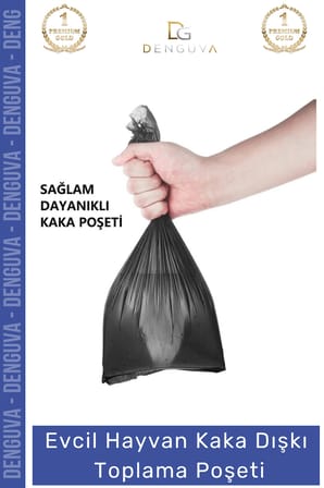#kakapoşeti köpek kaka poşeti sızdırmaz dayanıklı hijyenik evcil hayvan malzemesi 4 paket 60 adet rulo