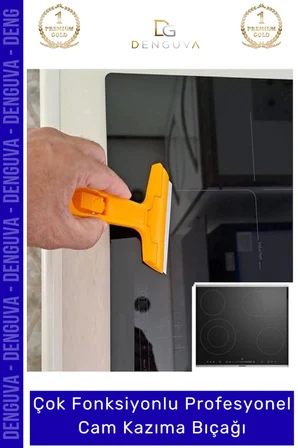 #KazımaBıçağı 100mm Profesyonel Cam Zemin Sıyırma Derz Boya Kazıma Bıçağı 2 Adet Yedek Bıçak Hediyeli