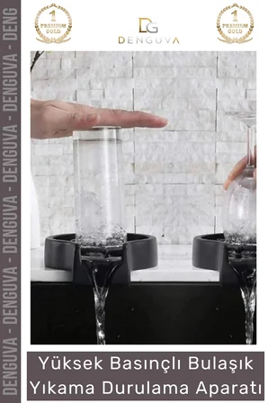 #YıkamaAparatı Bardak Temizleme Lavabo İçi Hızlı Cam Durulayıcı Otomatik Bulaşık Yıkama Durulama Aparatı