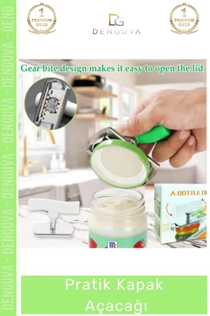 #KapakAçacağı Paslanmaz Çelik Ayarlanabilir Ergonomik Sağlam Mutfak Gereci Piknik Pratik Kapak Açacağı