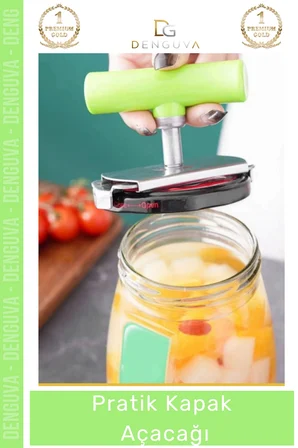#KapakAçacağı Paslanmaz Çelik Ayarlanabilir Ergonomik Sağlam Mutfak Gereci Piknik Pratik Kapak Açacağı