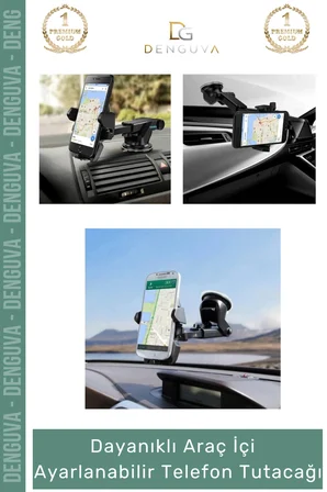 #OtoİçiTutacağı Güçlü Vantuzlu Cam Torpido Uyumlu Silikon Pedli Çizilmez Sağlam Oto Araba Içi Telefon Tutacağı
