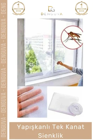 #YapışkanlıSineklik Pratik Pencere Tülü Haşere Kovucu Dayanıklı İnce Gözenekli Yapışkanlı Tek Kanat Sineklik