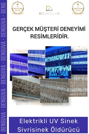 #Sineköldürücü Elektrikli Uv Morötesi Lamba Orta Boy İ̇Ç Mekan Etkili Askılı Sinek Sivrisinek Öldürücü 220V