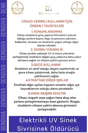 #Sineköldürücü Elektrikli Uv Morötesi Lamba Orta Boy İ̇Ç Mekan Etkili Askılı Sinek Sivrisinek Öldürücü 220V