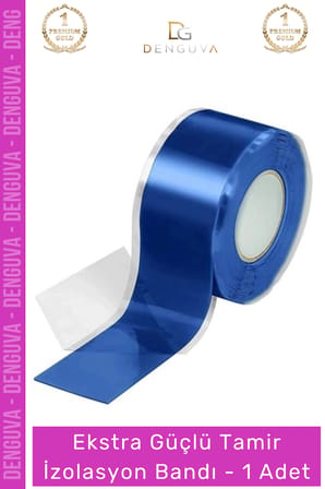#TamirBandı Mavi Renk Çok Amaçlı Tamir Suya Dayanıklı Güçlü Montaj İzolasyon Bandı 48mm x 10m 1 Adet
