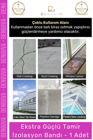 #TamirBandı Mavi Renk Çok Amaçlı Tamir Suya Dayanıklı Güçlü Montaj İzolasyon Bandı 48mm x 10m 1 Adet