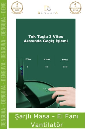 #vantilatör üç hız kademeli 1200mah bataryalı güçlü taşınabilir usb şarjlı masa el fanı vantilatör