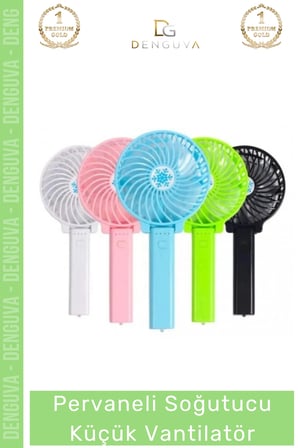 #vantilatör mini usb şarjlı katlanır el fanı sessiz güçlü beyaz pervaneli soğutucu küçük vantilatör