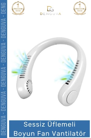 #Vantilatör Sessiz Güçlü Portatif Şarjlı Mini USB Giyilebilir Modeli Üflemeli Boyun Fan Vantilatör