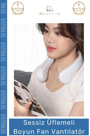 #Vantilatör Sessiz Güçlü Portatif Şarjlı Mini USB Giyilebilir Modeli Üflemeli Boyun Fan Vantilatör