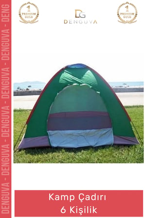 #KampÇadırı Otomatik Kurulum Su Geçirmez Geniş İç Hacim Dayanıklı Fiberglass Kamp Çadırı 6 Kişilik