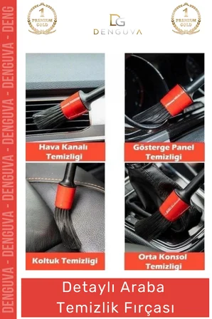 #TemizlikFırçası 5 Parça Oto Jant Motor Izgara İç Dış Bakım Panjur Araba Klima Temizlik Detay Fırçası