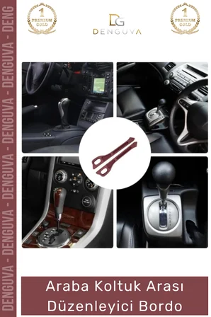 #OtoAksesuar Araç İçi Organizer İkili Set Premium Araba Eşya Saklama Koltuk Arası Düzenleyici Bordo