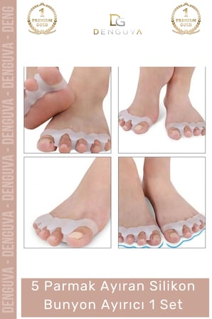 #ParmakKoruyucu Hallux Valgus Kemik Büyümesi Önleyen 5 Parmak Koruyucu Makara Silikon Bunyon Ayırıcı
