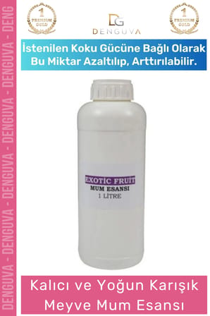#MumEsansı Yoğun Kalıcı Kaliteli Yağ Bazlı Konsantre Profesyonel Karışık Meyve Mum Esansı 1 LT