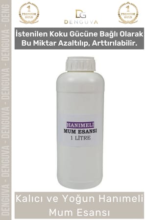 #MumEsansı Kalıcı Yoğun Kaliteli Yağ Bazlı Konsantre Profesyonel Hamam Hanımeli Mum Esansı 1 LT