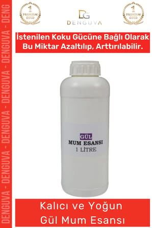 #MumEsansı Yoğun Kalıcı Kaliteli Yağ Bazlı Konsantre Aromatik Kullanıma Uygun Gül Mum Esansı 1 LT