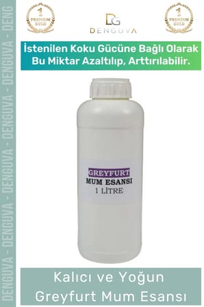 #MumEsansı Yoğun Kalıcı Kaliteli Yağ Bazlı Parafin Uyumlu Konsantre Güçlü Greyfurt Mum Esansı 1 LT