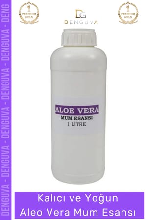 Yeni Kalıcı Yoğun Kaliteli Yağ Bazlı Tüm Ürünlerle Kullanıma Uygun Aloe Vera Mum Esansı 1 lt