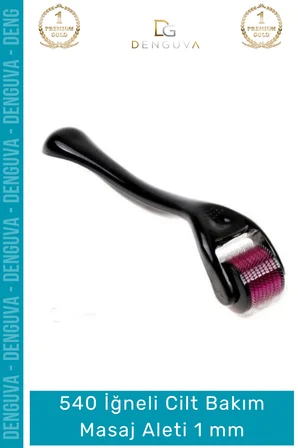 #MasajAleti 540 Titanyum İğneli Derma Roller Cilt Bakım Akne Leke Karşıtı Yenileme Masaj Aleti 1 mm
