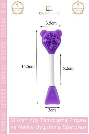 #MaskeSpatulası Fonksiyonlu Silikon Fırça Cilt Bakım Serum Krem Sürme Aparatı Esnek Maske Uygulama Spatulası