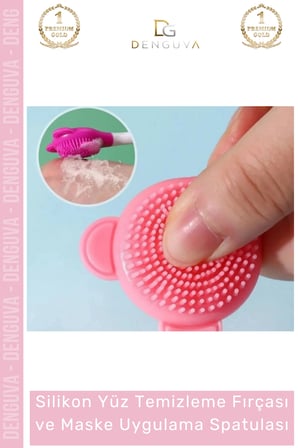 #MaskeSpatulası Fonksiyonlu Silikon Fırça Cilt Bakım Serum Krem Sürme Aparatı Esnek Maske Uygulama Spatulası