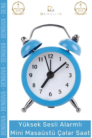 #ÇalarSaat Sessiz Akar Saniye Masaüstü Komodin Ofis Mutfak Salon Hediye Analog Dekoratif Çalar Saat