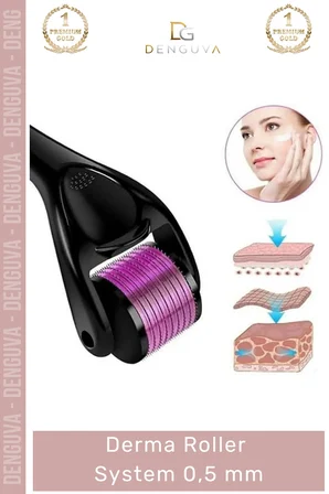 #YenilemeMasaj Titanyum İğne Cilt Yenileme Kolajen Onarıcı Bakım Cihazı Derma Roller System 0,5 mm