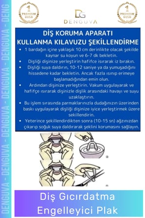 #DişAparatı Bruksizm Diş Sıkma Aparatı Gece Plağı Koruyucu Termoplastik Gıcırdatma Engelleyici Plak