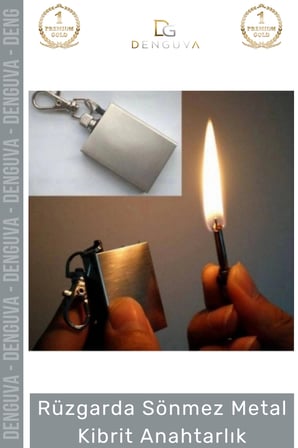 #anahtarlık rüzgarda sönmez paslanmaz çelik şık tasarım fonksiyonel pratik sönmez metal kibrit anahtarlık