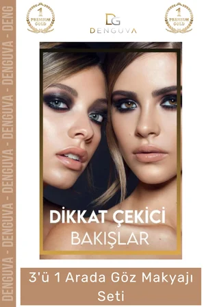 3'ü 1 Arada Göz Makyajı Seti - Eyeliner, Maskara, Kalem (eM)