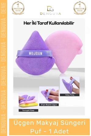 #Makyajsüngeri Profesyonel Yumuşak Puf Göz Altı Kapatıcı Fondöten Pudra Uygulama Üçgen Makyaj Süngeri