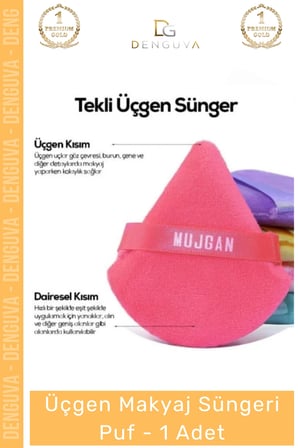 #Makyajsüngeri Profesyonel Yumuşak Puf Göz Altı Kapatıcı Fondöten Pudra Uygulama Üçgen Makyaj Süngeri