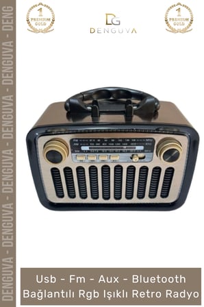#Radyo Everton RT553 Bluetooth Nostalji USB FM Radyo Şarjlı Güçlü Mp3 Player Müzik Kutusu