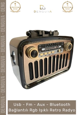 #Radyo Everton RT553 Bluetooth Nostalji USB FM Radyo Şarjlı Güçlü Mp3 Player Müzik Kutusu