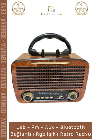 #Radyo Everton RT552 Bluetooth Nostalji Retro USB Güçlü Şarjlı Radyo Mp3 Player Müzik Kutusu