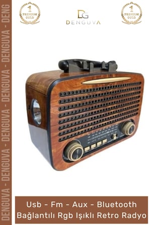 #Radyo Everton RT552 Bluetooth Nostalji Retro USB Güçlü Şarjlı Radyo Mp3 Player Müzik Kutusu
