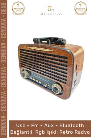 #Radyo Everton RT552 Bluetooth Nostalji Retro USB Güçlü Şarjlı Radyo Mp3 Player Müzik Kutusu
