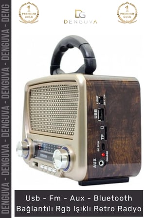 #Radyo RT819 Solar Enerjili Bluetooth Fenerli Nostalji Taşınabilir Ses Sistemi Mp3 Player Müzik