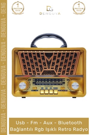 #Radyo Nostaljik Bluetooth Radyo Ahşap Usb Aux Girişli Şarjlı Retro Mp3 Player Müzik Kutusu