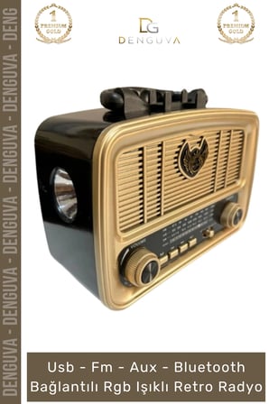 #Radyo Everton RT554 Bluetooth Nostalji FM USB Kart Girişli Taşınabilir Mp3 Player Müzik Kutusu
