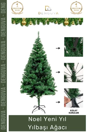 #NoelPaketi Lüks Yılbaşı Çam Ağacı Sık Dallı Kaliteli Ev Ofis Dekorasyon Noel Paketi 110 Cm 110 Dal